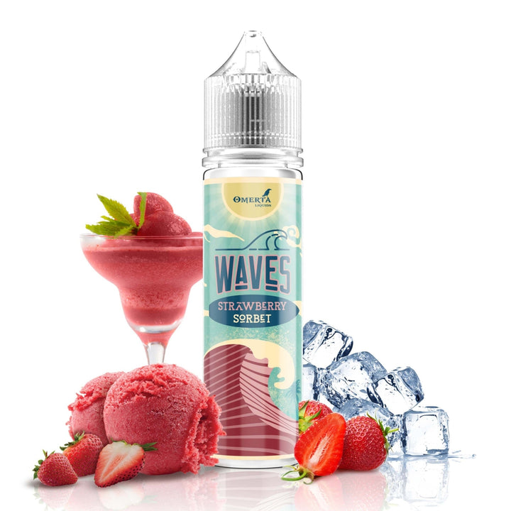 Waves Strawberry Sorbet 60 - Egineatmos.gr - Omerta