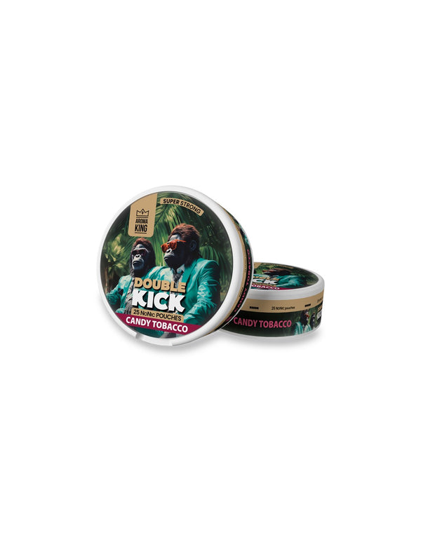 AK DOUBLE KICK Candy Tobacco Non Nicotine Pouches Strong