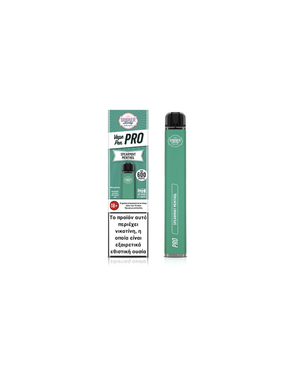 Dinner Lady Vape Pen Pro Spearmint Menthol 2ml 20mg